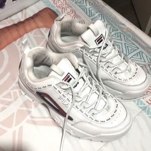 Fila Shoes in Black And Red